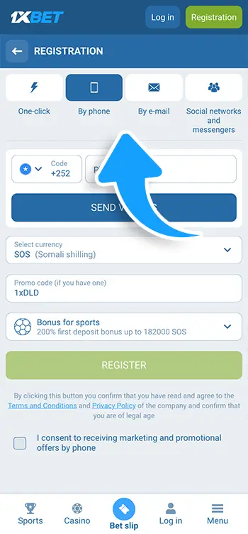 Step 2 - Choose registration method